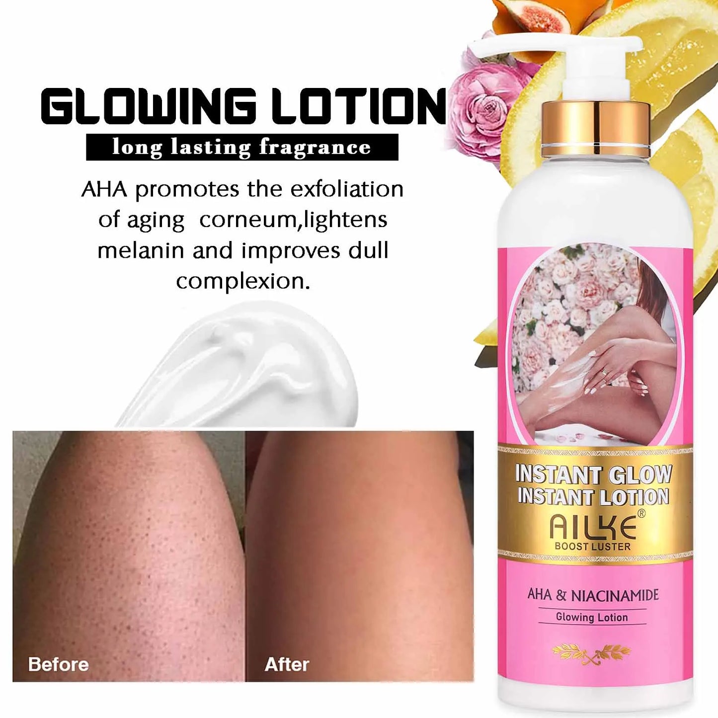 skin brightening set for acne stains moisturizing