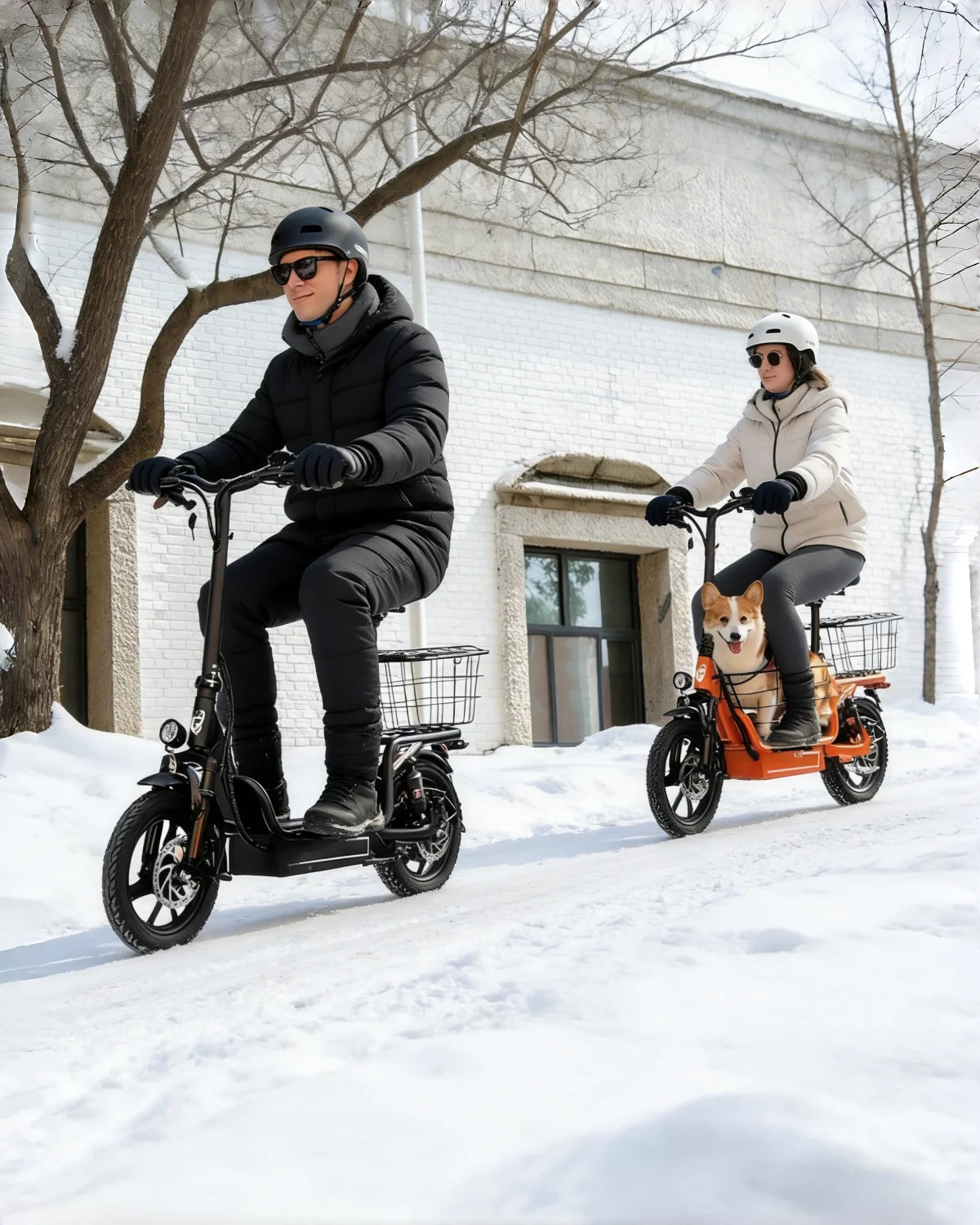 Bodywel T3 Folding Electric Bike Ebike With Seat And Basket