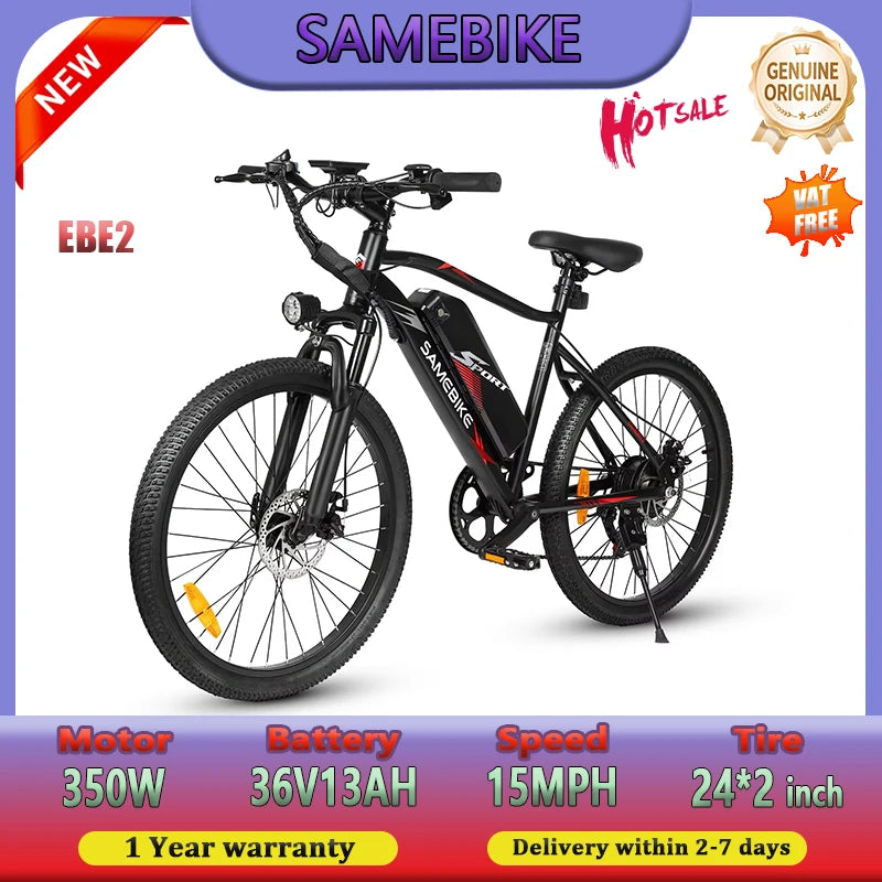 EBE2 350W 36V 13Ah All Terrain Electric Bicycle For Adults