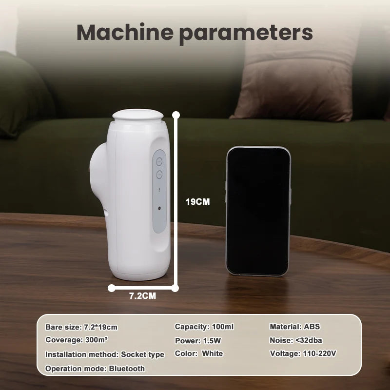 Namste Wall Mounted Bluetooth Diffuser 100ml 300m³ Coverage