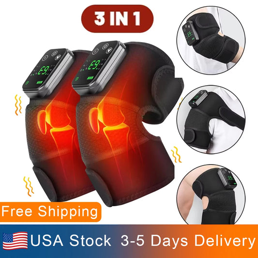 Hailicare 3 In 1 Cordless Heated Knee Shoulder Elbow Massager