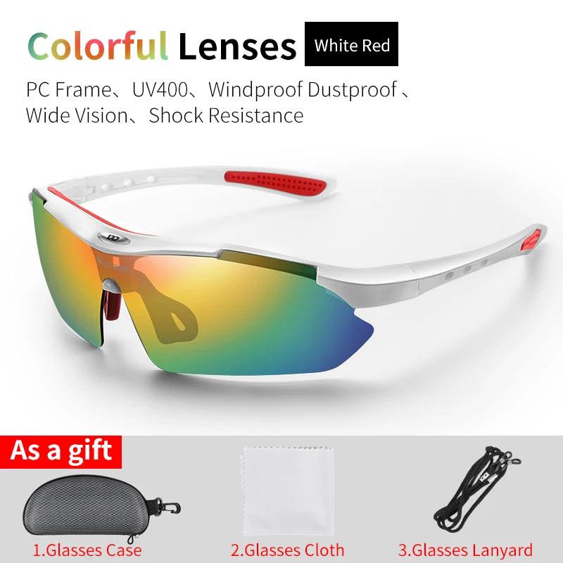 West Biking UV400 Sports Sunglasses for Cycling and Outdoors