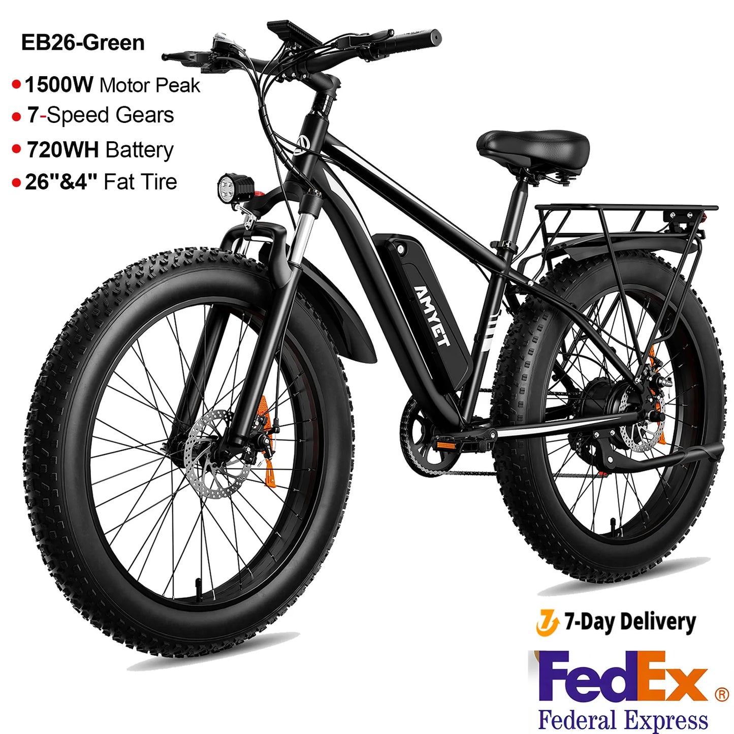 AMYET EB26 Electric Fat Tire Bike