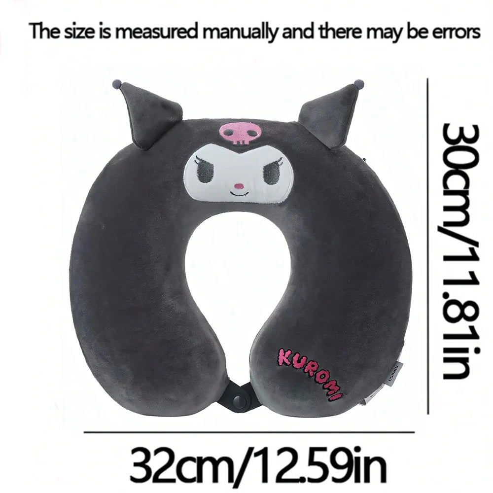 MINISOCN Sanrio U Shaped Memory Cotton Neck Pillow for Adults