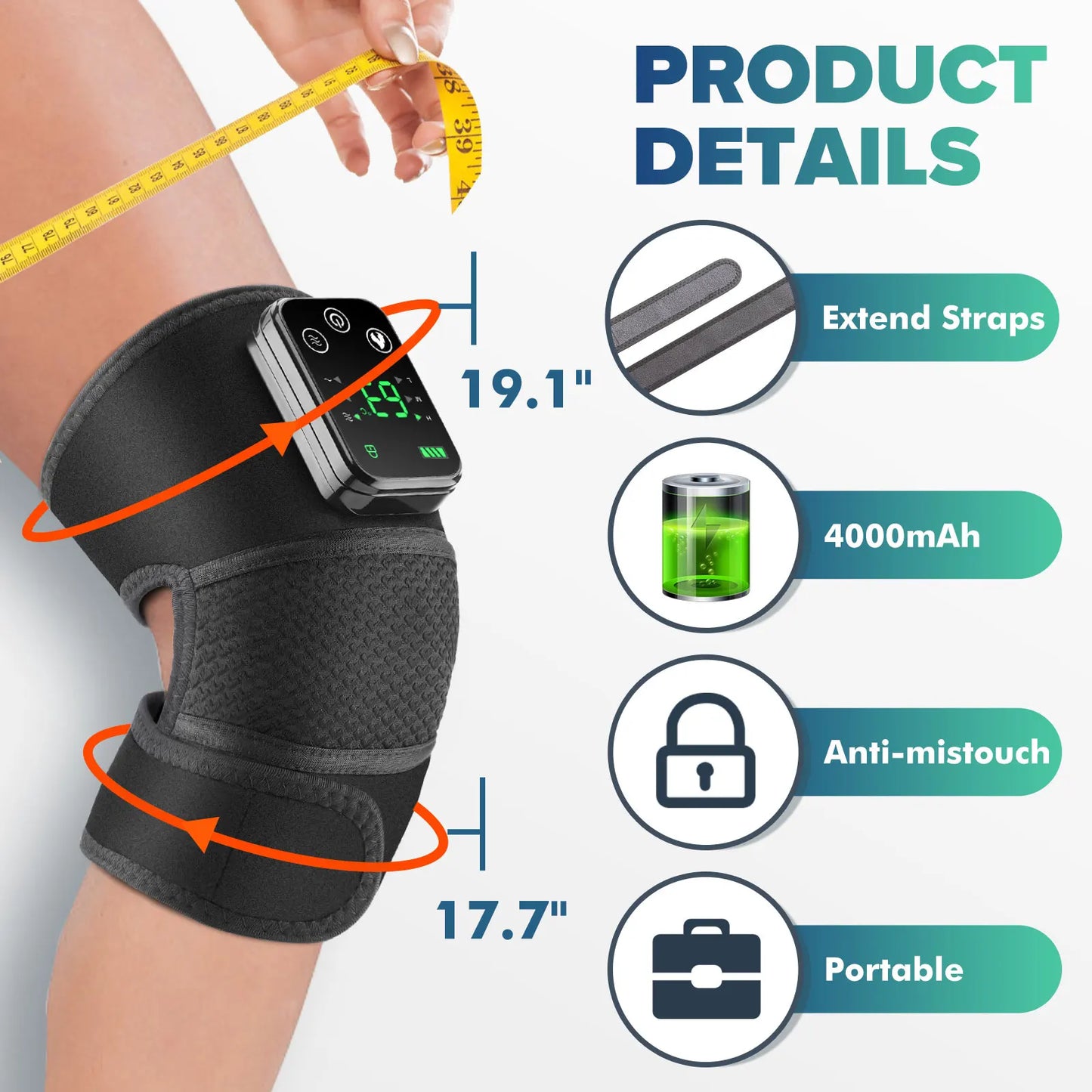 Electric Heating Knee Protection Massage Neck Shoulder Vibration Device