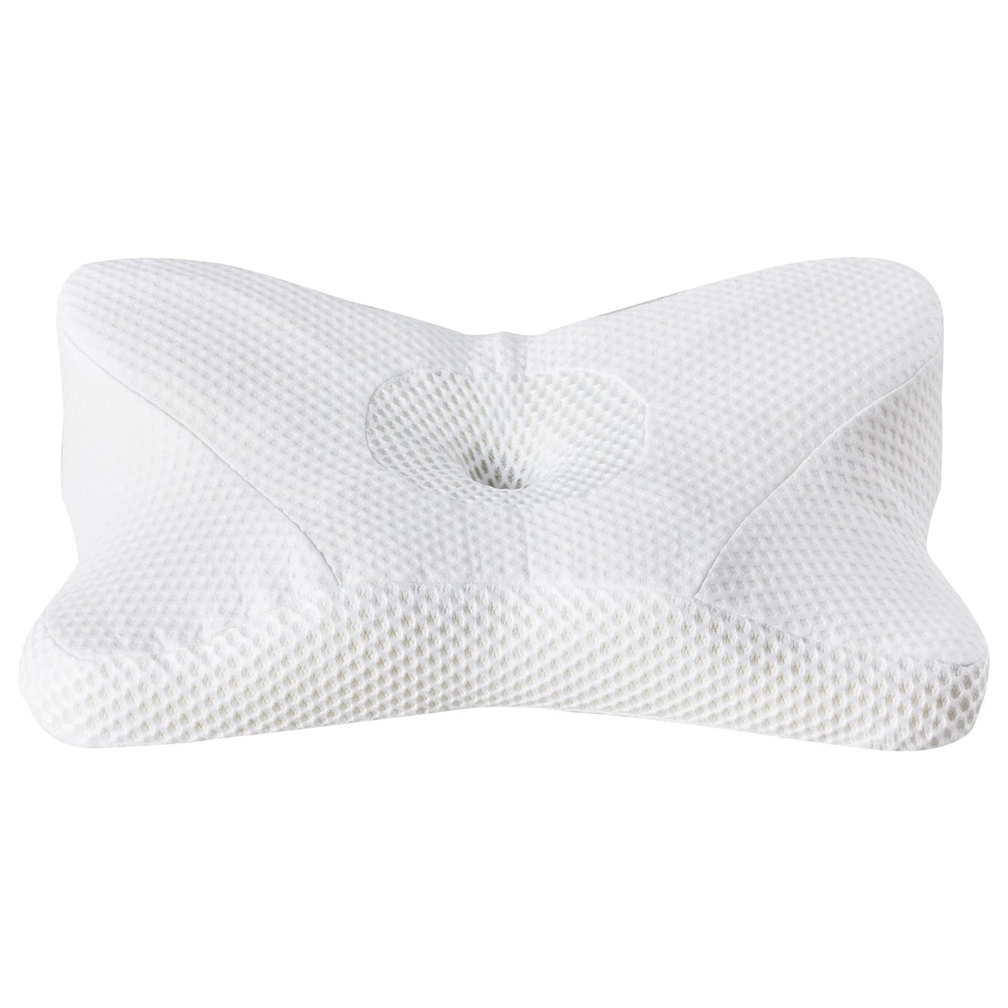 Ergonomic Neck Pillow Memory Foam Ventilated Cooling Washable Cover