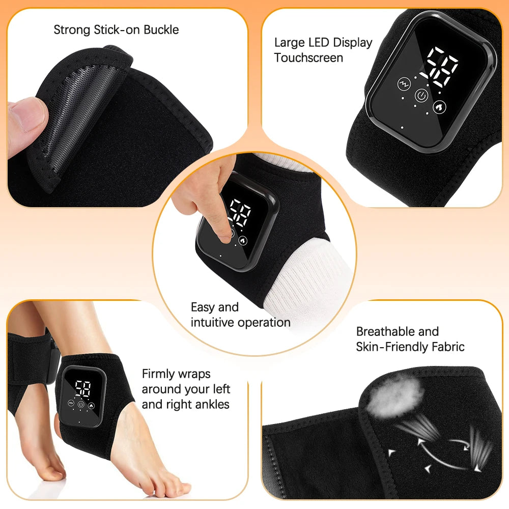 PASTSKY Electric Heating Ankle Guard With Three Heat Levels