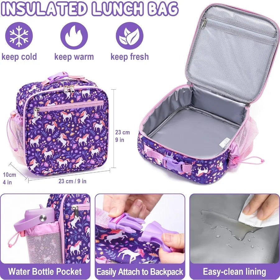 Kids Bento Lunch Box Thermos Leakproof BPA Free Insulated Jar