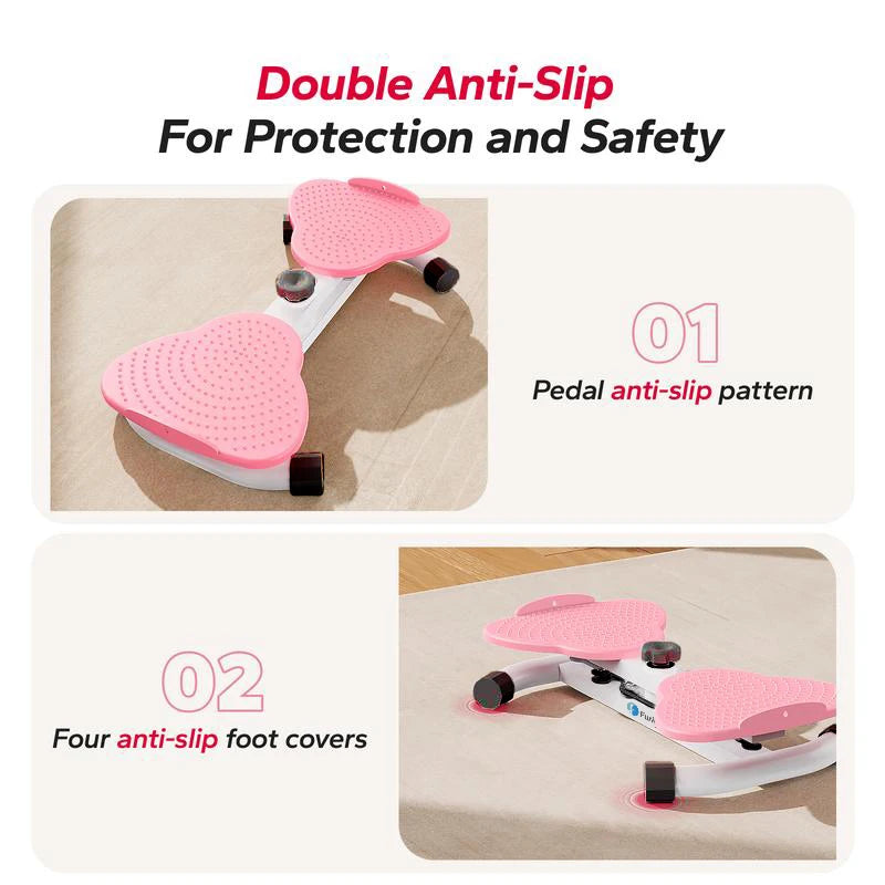 Waist Twisting Board With Ring Resistance Band For Home Fitness