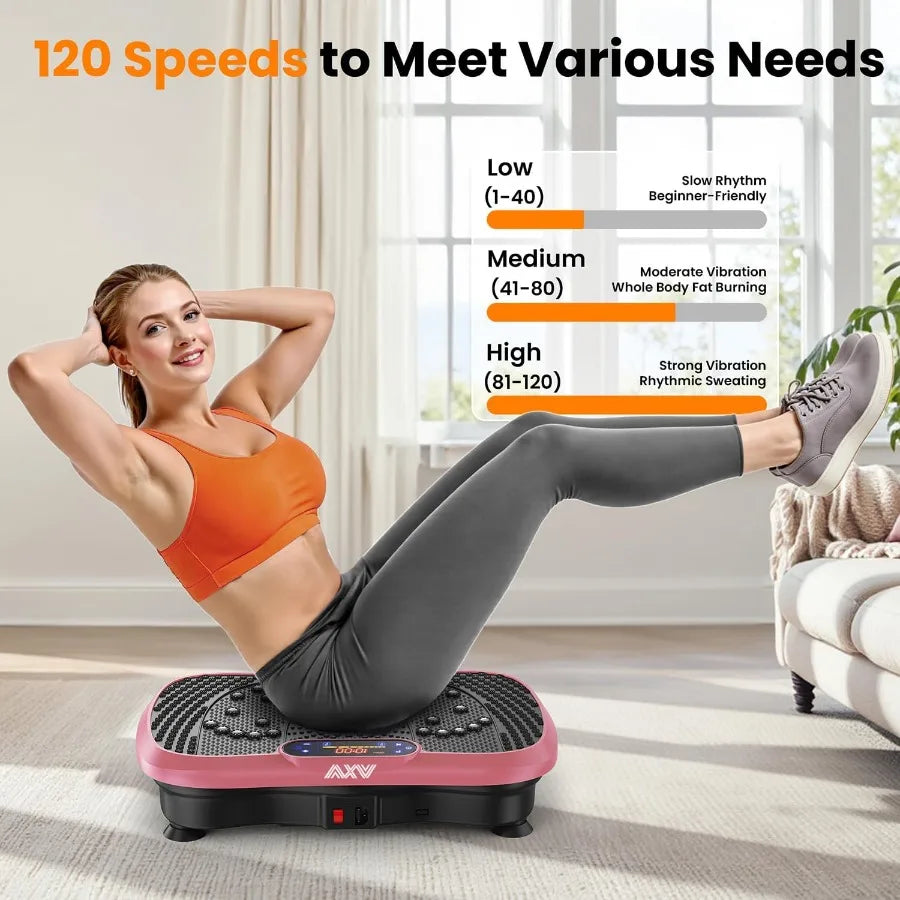 XMSJ Vibration Plate Fitness Platform Exercise Machine Full Body Workout