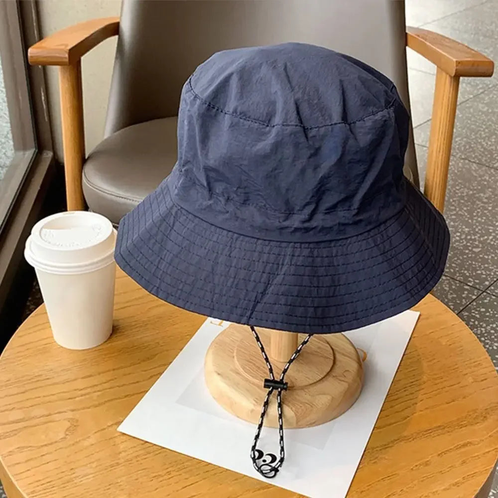 NONECN Summer Sun Protection Waterproof Panama Hat With Storage Bag