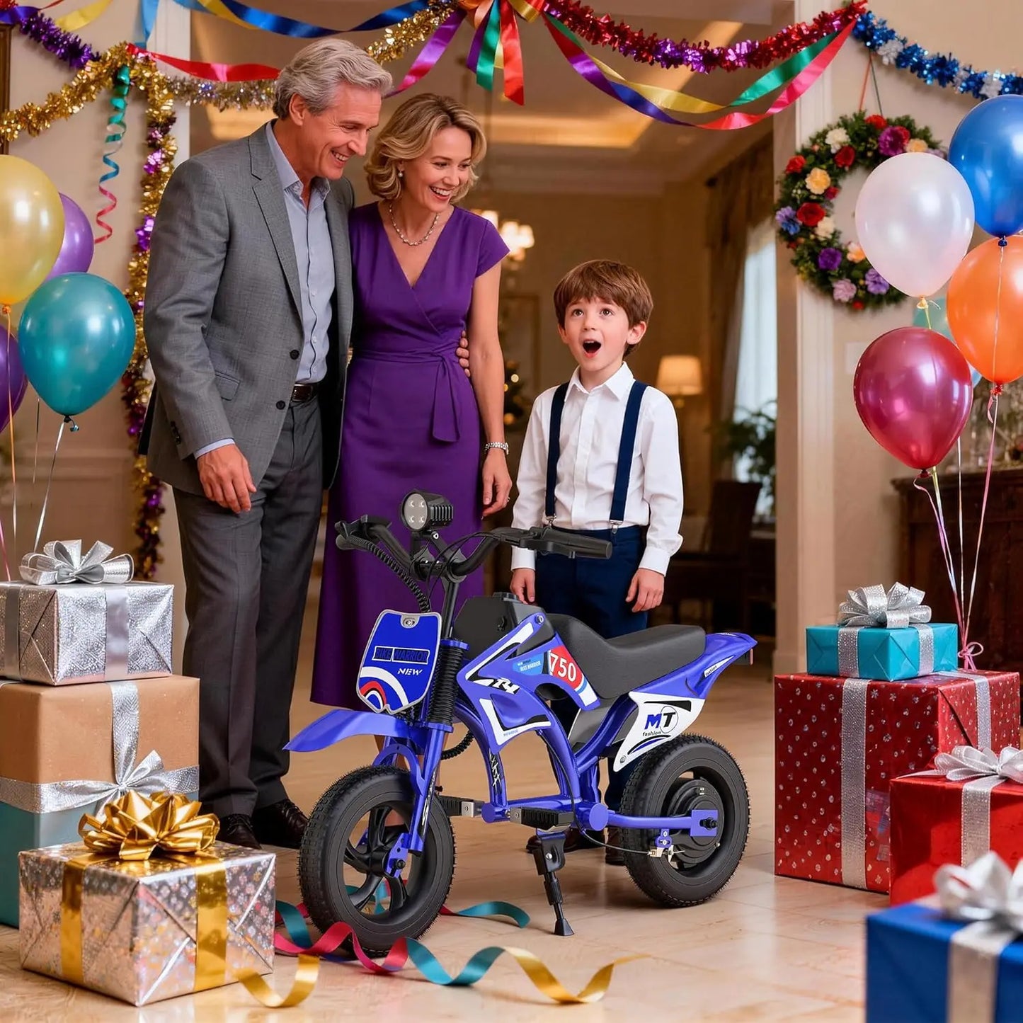 AOVOPRO 25V Electric Dirt Bike 200W for Kids Ages 3to10