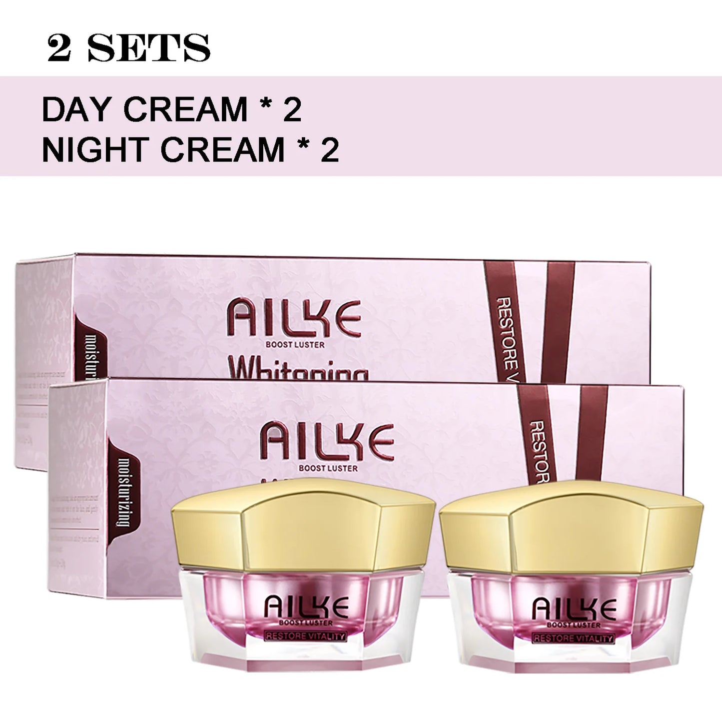 AILKE Hyaluronic Acid Face Cream Whitening Moisturizing Anti Aging Korean