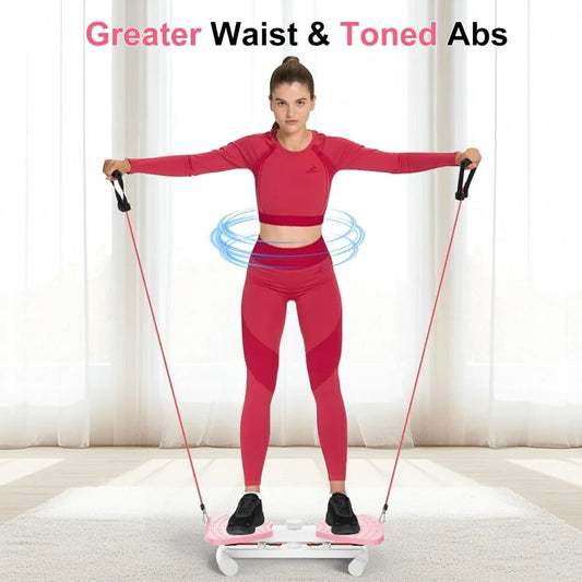 Waist Twister Machine With Resistance Band Silent Twist Board Core