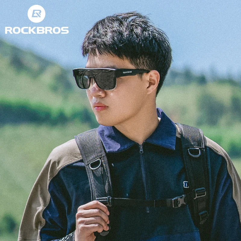 ROCKBROS Polarized Cycling Glasses UV400 Myopia Dual Wear