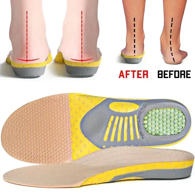 Orthotic Gel Insoles For Sneakers Arch Support Plantar Fasciitis