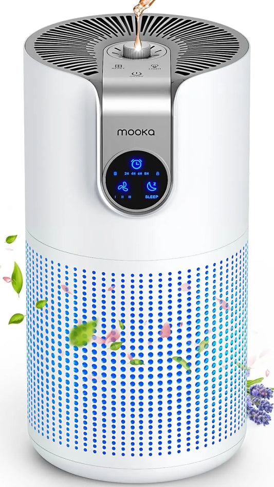 MOOKA HEPA Air Purifier With Aromatherapy For Quiet Home Use