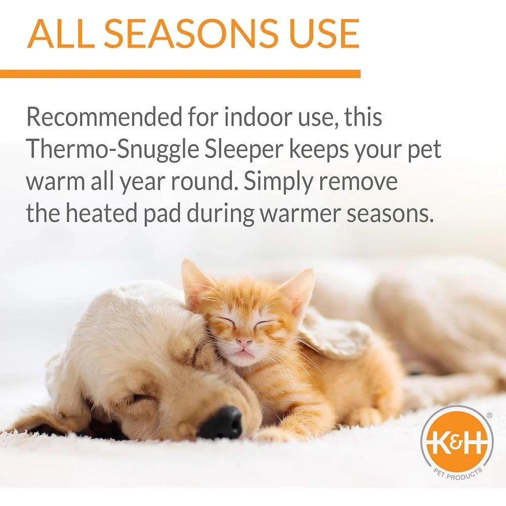 K&H Pet Products Indoor Heated Dog Bed Thermo Snuggly Sleeper