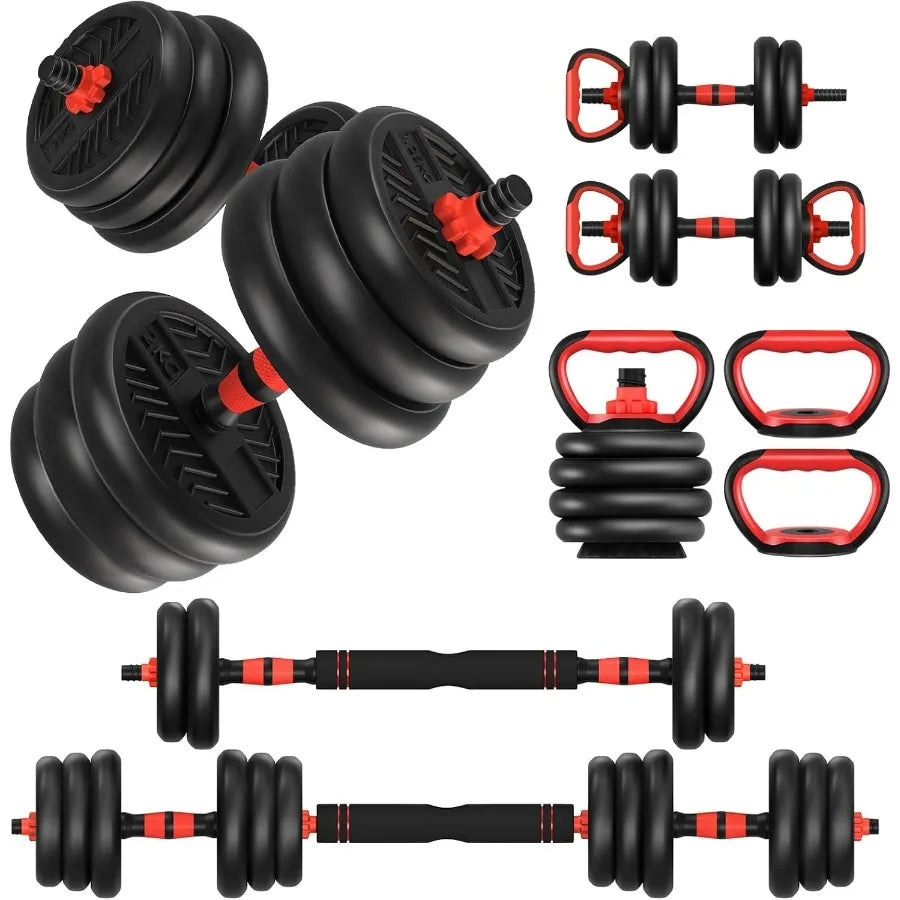 Adjustable Dumbbells 30lb Free Weight Set With Connector