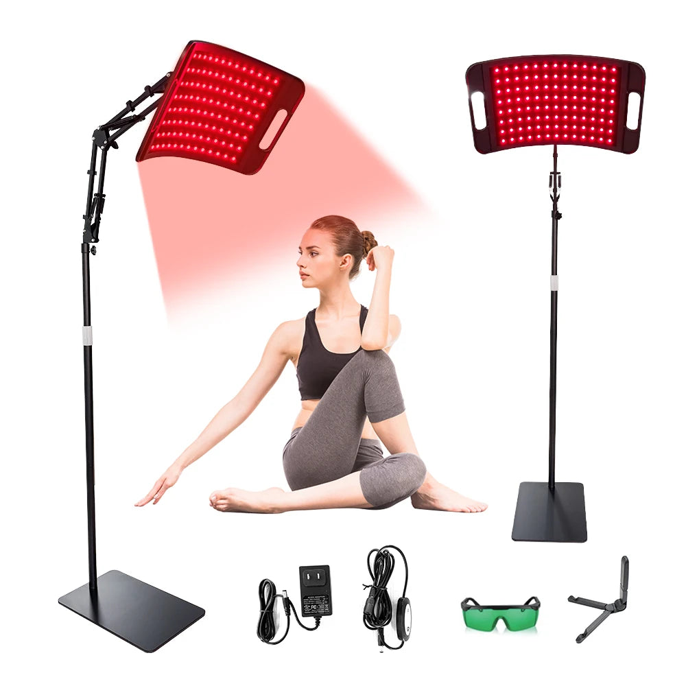 Near Infrared Light Therapy Panel With Adjustable Stand and Timer