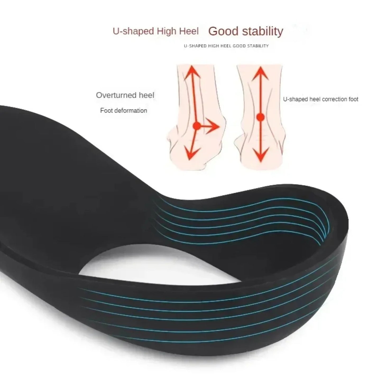 NONECN Flat Foot O Leg Correction Insoles Orthopedic Arch Support