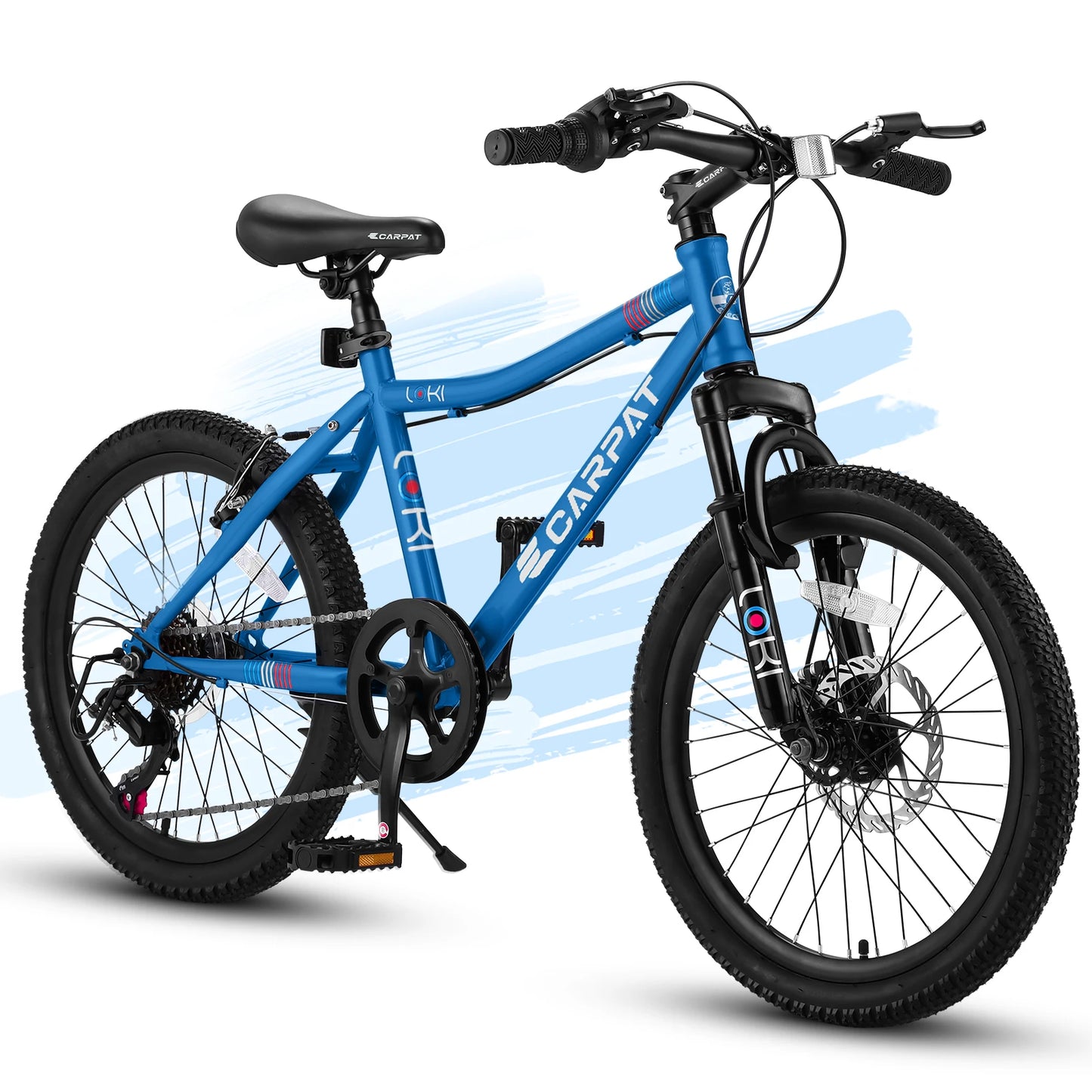 Ecarpat Kids Mountain Bike 7 Speed Front Suspension Disc Brake