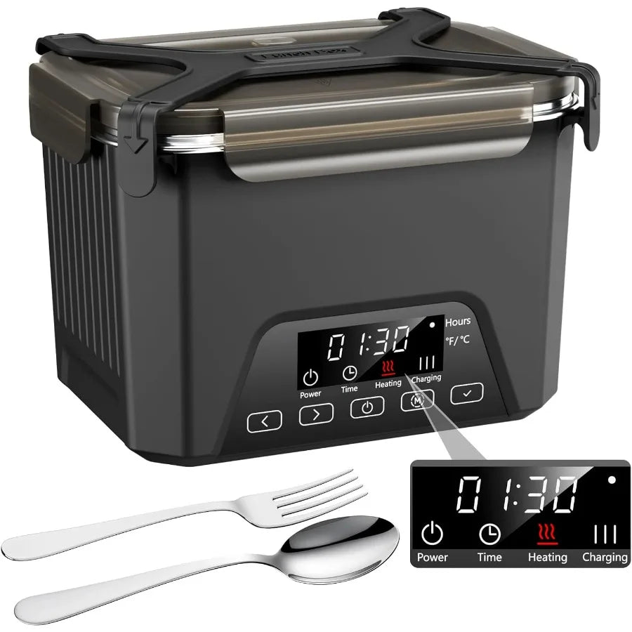 Cordless Electric Lunch Box 1.2L Self Heating BPA Free