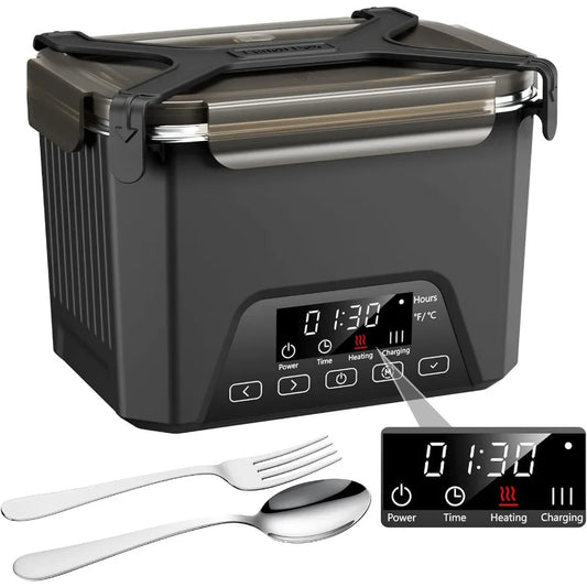 Cordless Electric Lunch Box 1.2L Self Heating BPA Free