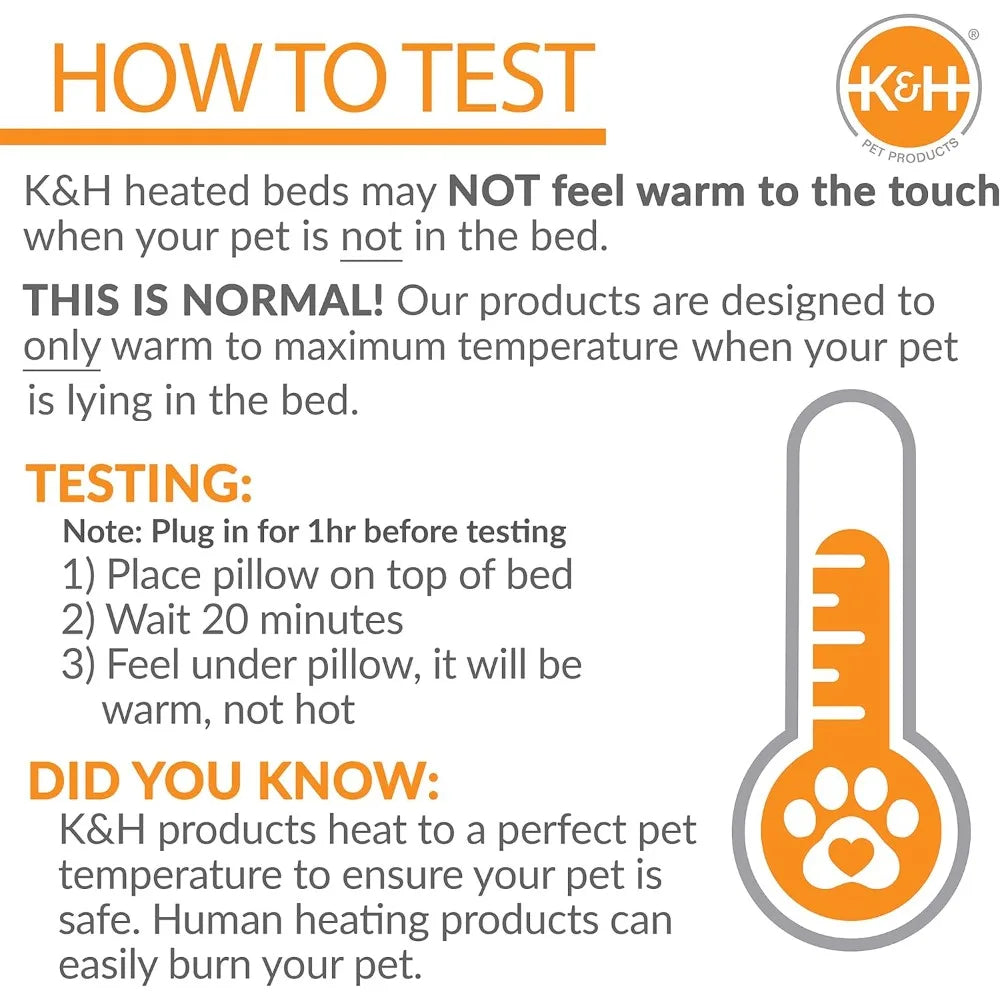 K&H Pet Products Indoor Heated Dog Bed Thermo Snuggly Sleeper