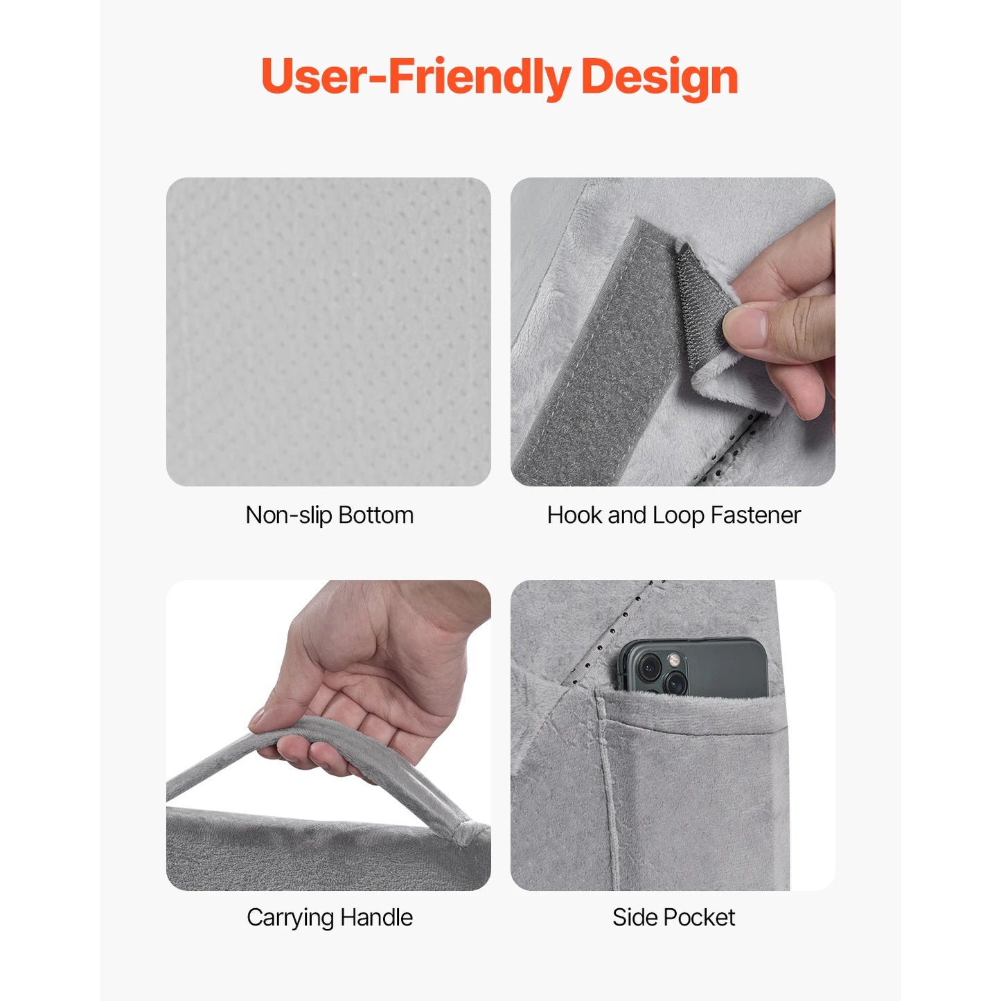 NONECN Wedge Pillow Set For Sleeping Orthopedic Post Surgery Relief