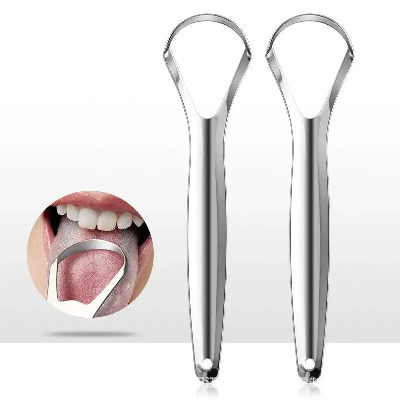 Stainless Tongue Scraper Tongue Cleaner for Halitosis and Oral Care