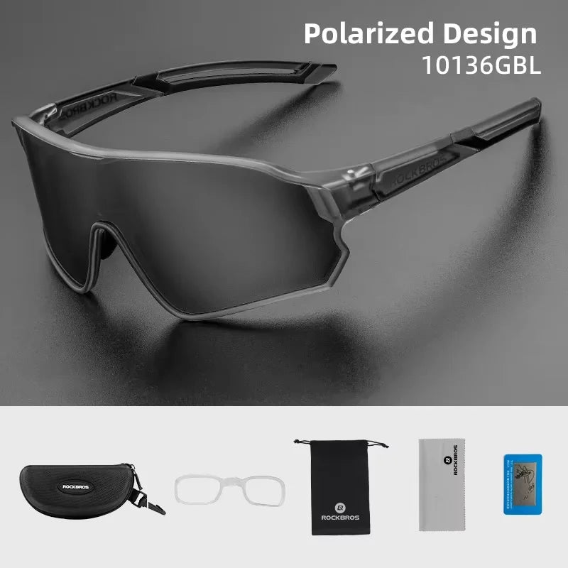 ROCKBROS Polarized Cycling Sunglasses UV400 for MTB Mountain Bike