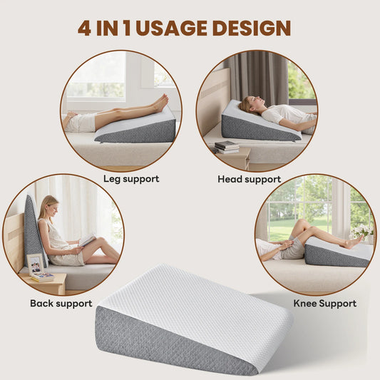 JHK Neck Pillow Memory Foam Ergonomic Wedge Support