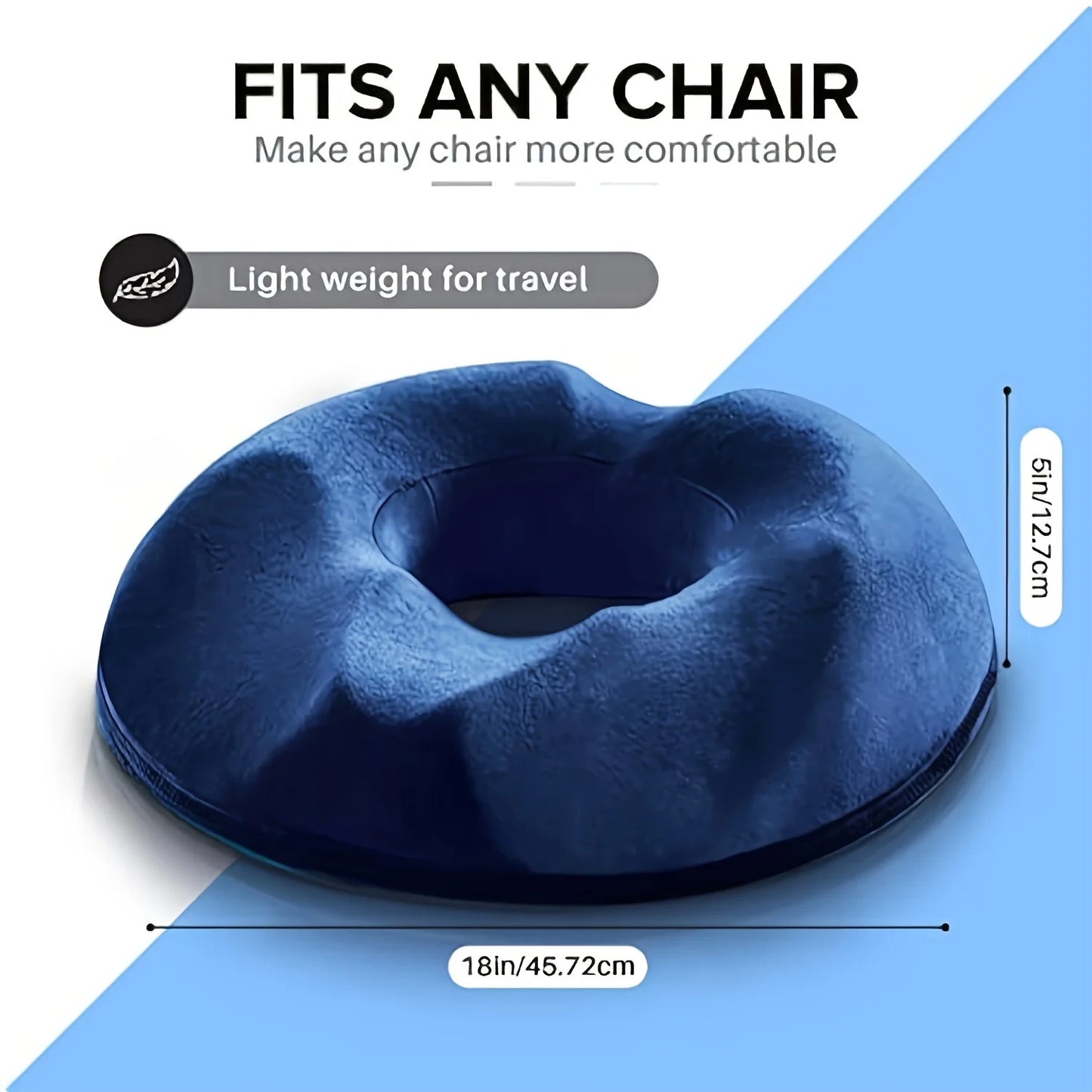 Orthopedic Memory Foam Donut Pillow Coccyx Seat Cushion