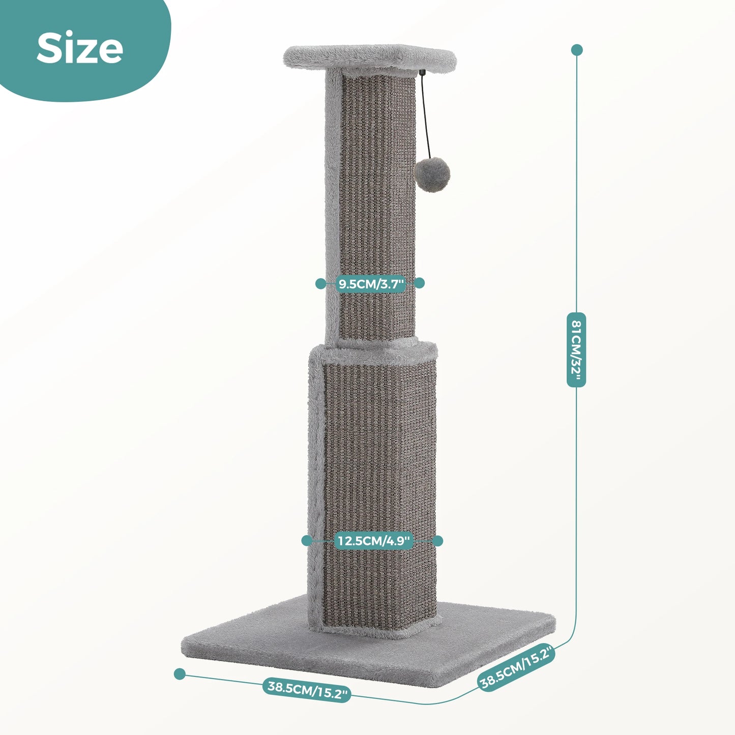 PAWZ Road Ultimate Cat Scratching Post For Indoor Cats