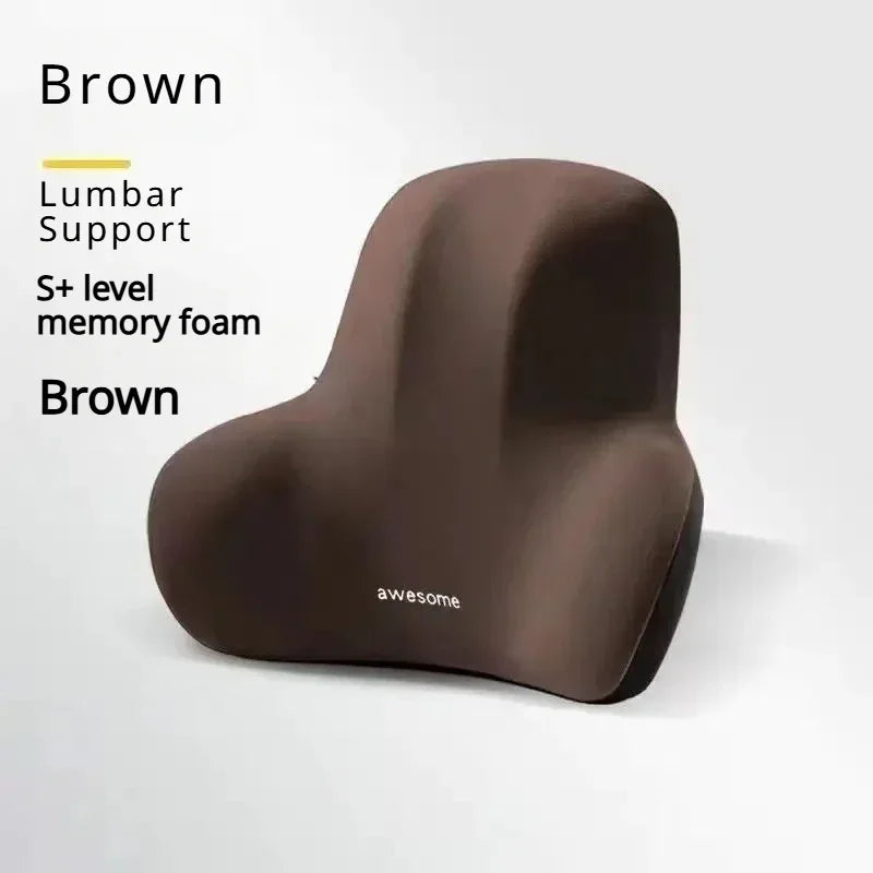 Memory Foam Lumbar Cushion for Car, Office, and Gaming Chairs