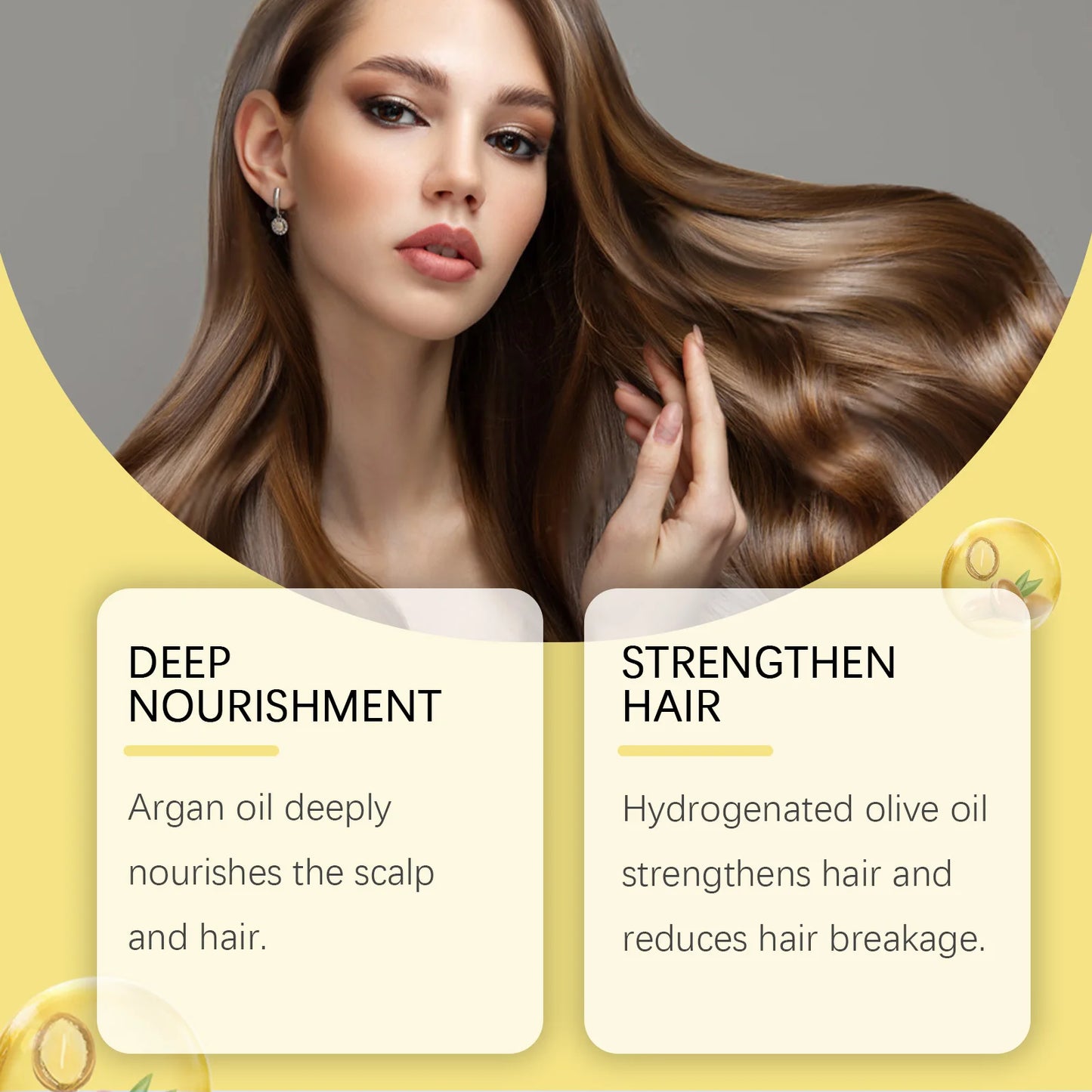 HOEGO Argan Oil Shampoo and Conditioner Set for Damaged Hair