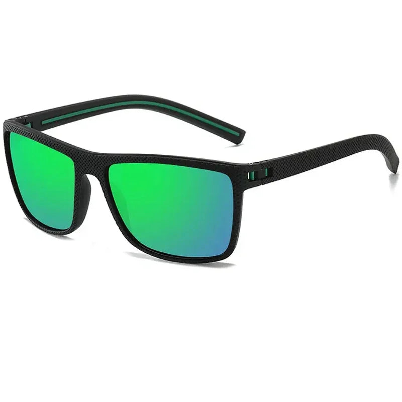 Square Polarized Sunglasses Lightweight Frame UV Protection for Men Women