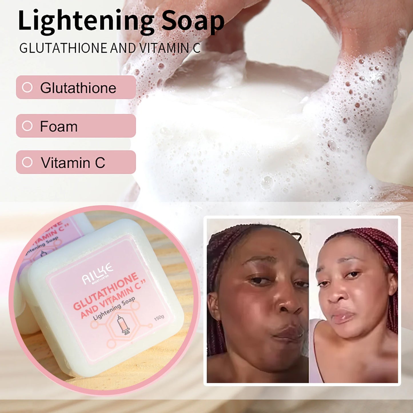 AILKE Glutathion Vitamin C Whitening Set For Brightening Skin