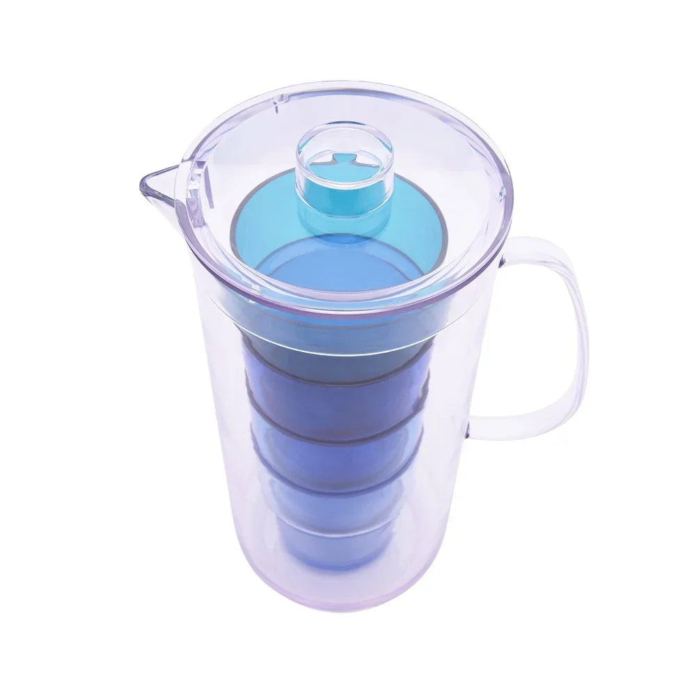 Acrylic Pitcher And Stackable Tumbler Set Dishwasher Safe BPA Free