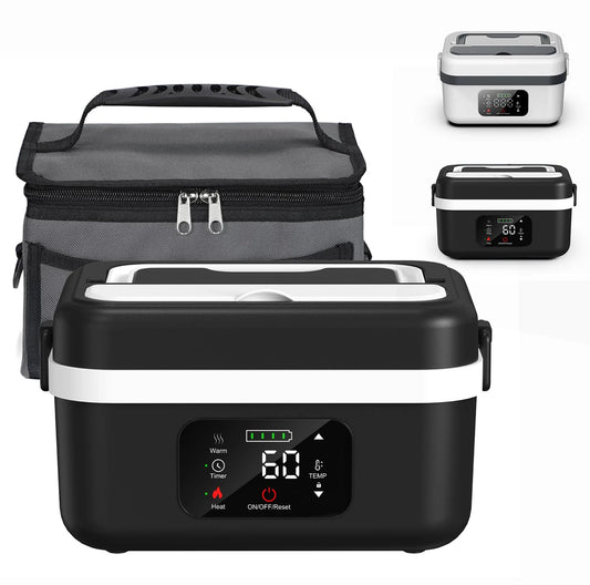 Wireless Electric Insulated Lunch Box 8000mAh Battery And 60W Heating