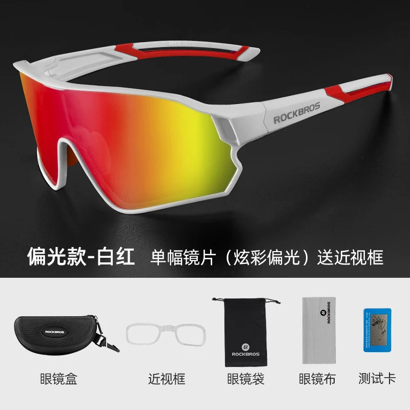 ROCKBROS Polarized Cycling Glasses for MTB Road Bikes UV400 Protection