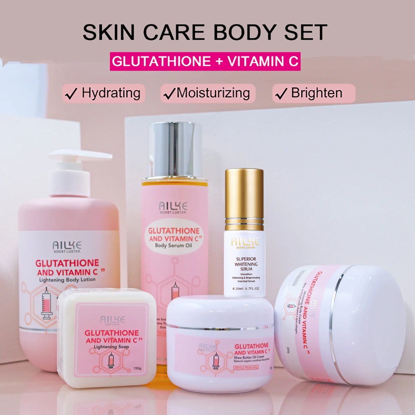 AILKE Brightening Facial Lotion With Glutathione And Vitamin C