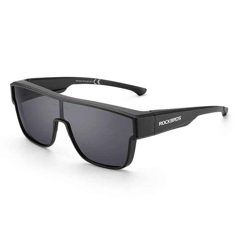 ROCKBROS Polarized Cycling Glasses UV400 Myopia Dual Wear