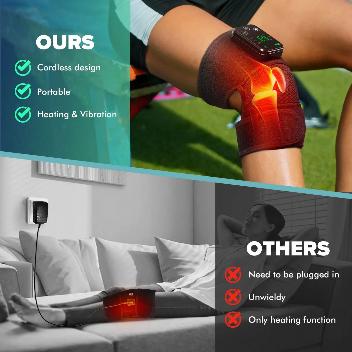 Electric Heating Knee Protection Massage Neck Shoulder Vibration Device