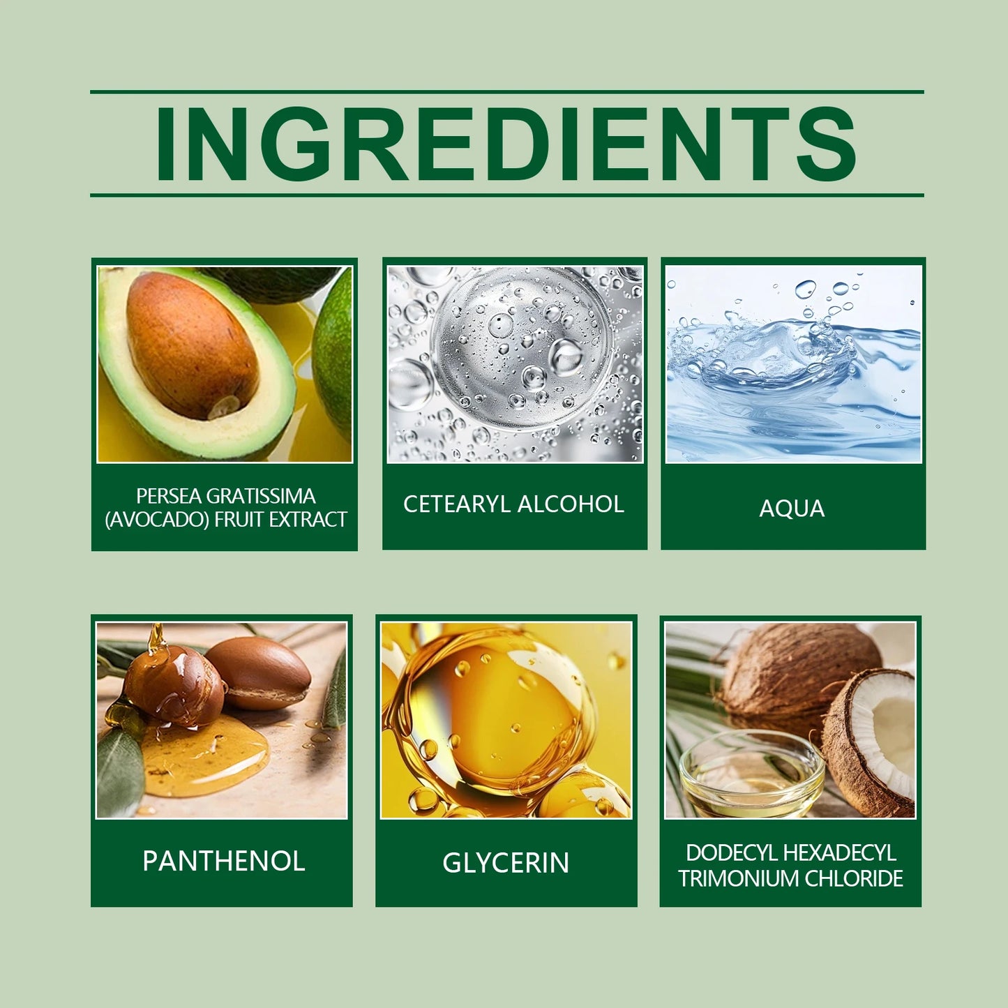 OUHOE Avocado Oil Hair Mask Hydration Nourishes Dry Frizzy Hair
