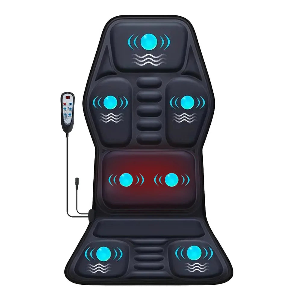 HIMOUTA Electric Back Massager Full Body Chair Cushion with Heat