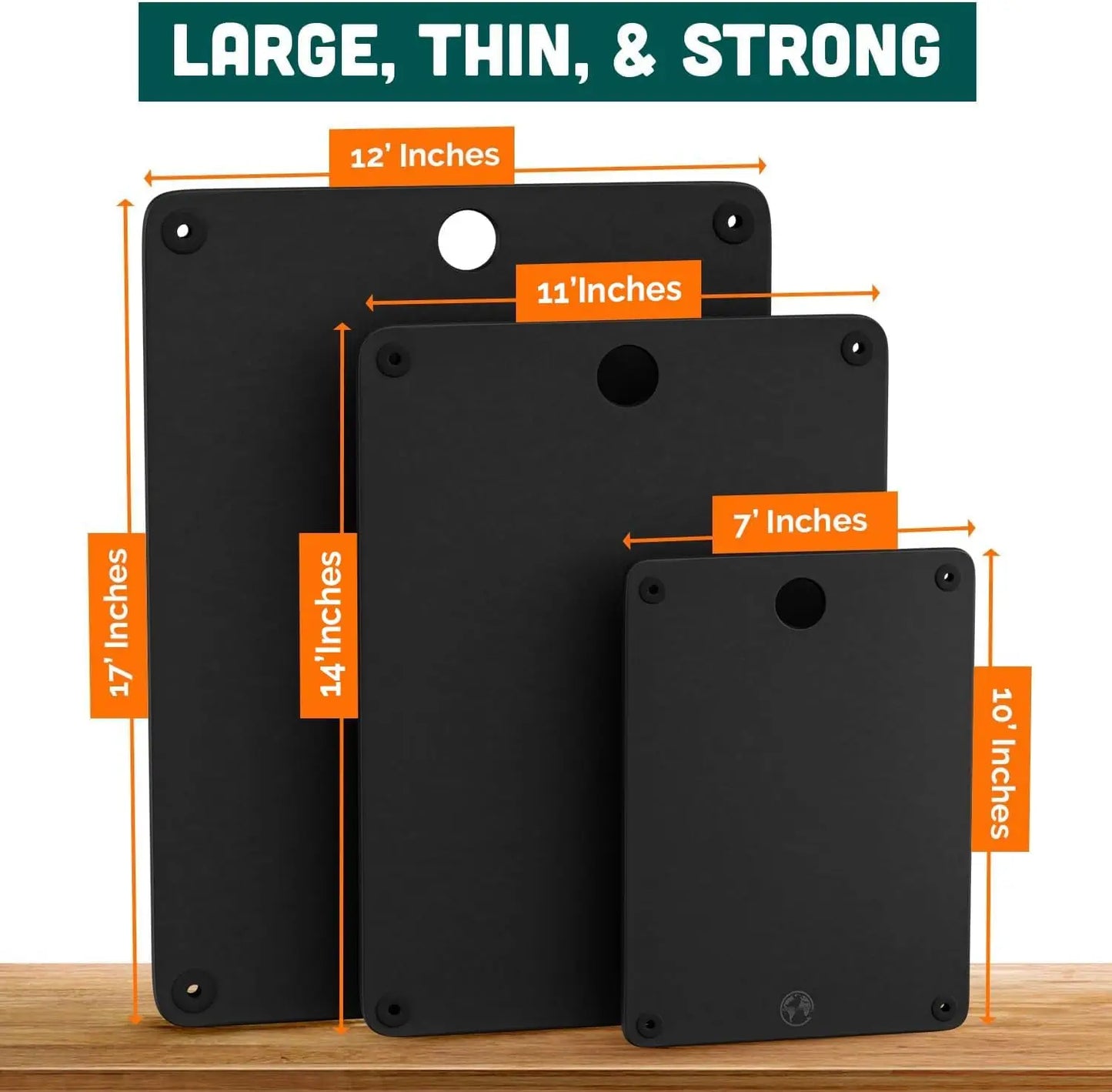 Wood Composite Cutting Board Set Dishwasher Safe Non Toxic
