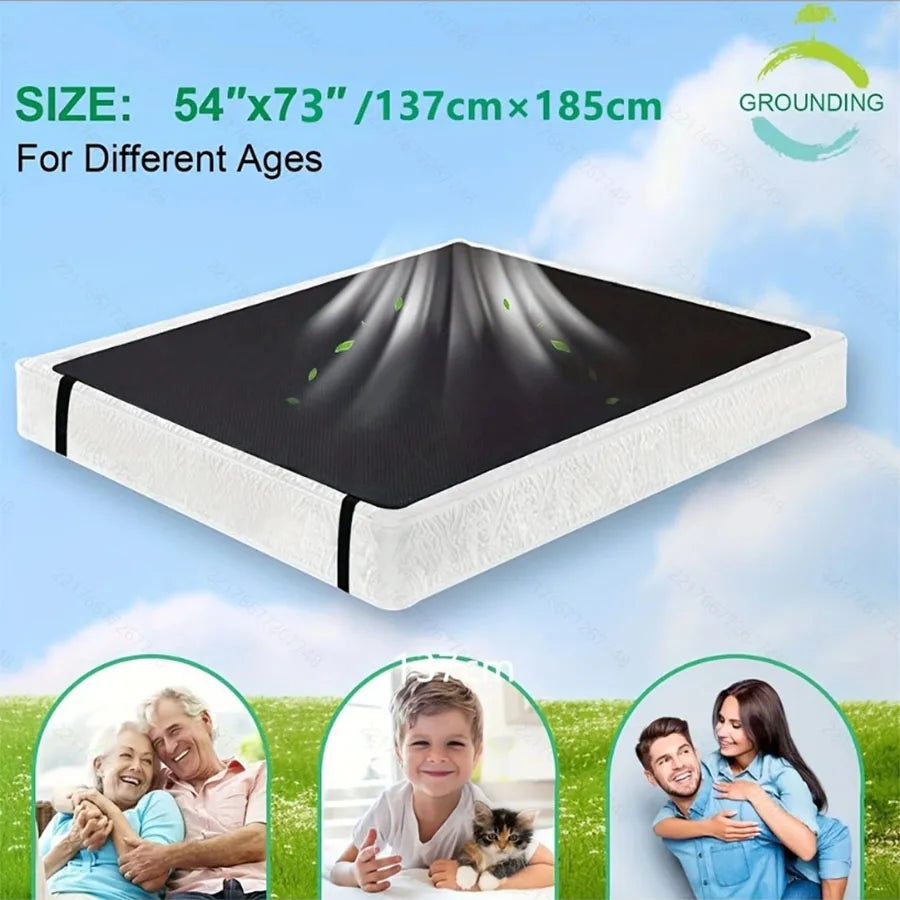 Anti Slip PU Leather Grounding Mat for Bed with Cord