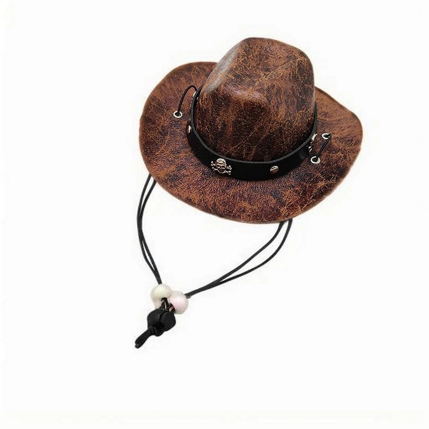 Pet Cowboy Hat With Bandana Set Adjustable Western Costume